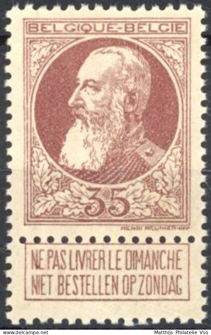 [** SUP] N° 77, 35c Brun-rouge, TB Centrage - Fraîcheur Postale - Cote: 304€ - 1905 Thick Beard