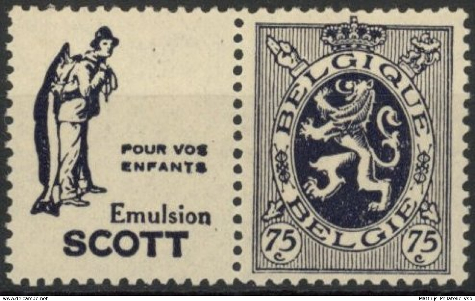 [** SUP] PU53, 75c Scott (enfants) - Fraîcheur Postale - Cote: 120€ - Mint