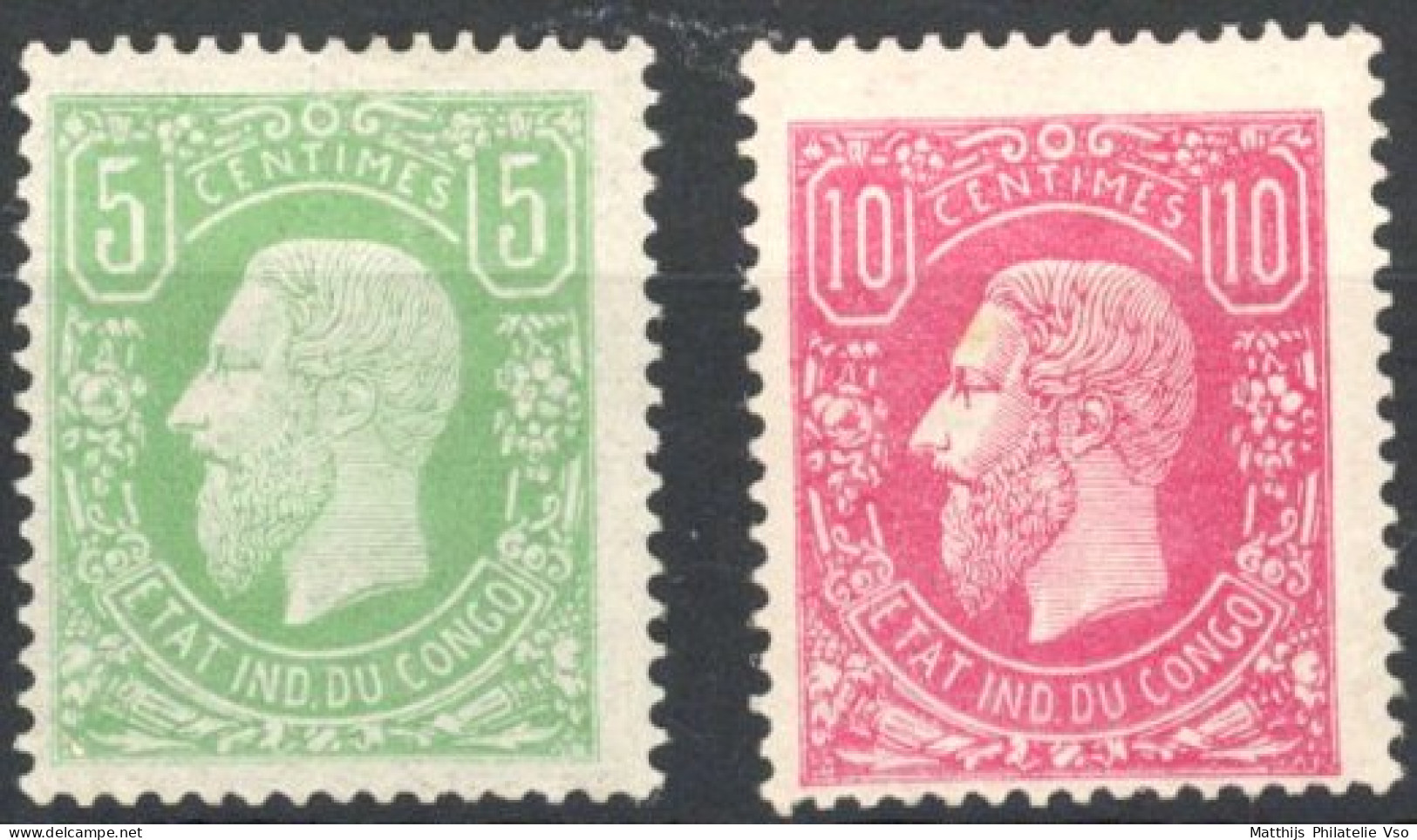 [** SUP] N° 1/2, 5c Vert Et 10 Rose - Fraîcheur Postale - Cote: 115€ - 1884-1894