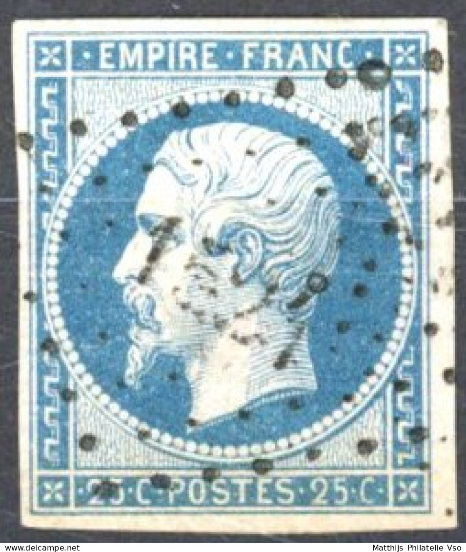 [O SUP] N° 15, 25c Bleu Avec Grandes Marges - Signé R. Page - Cote: 290€ - 1853-1860 Napoleon III