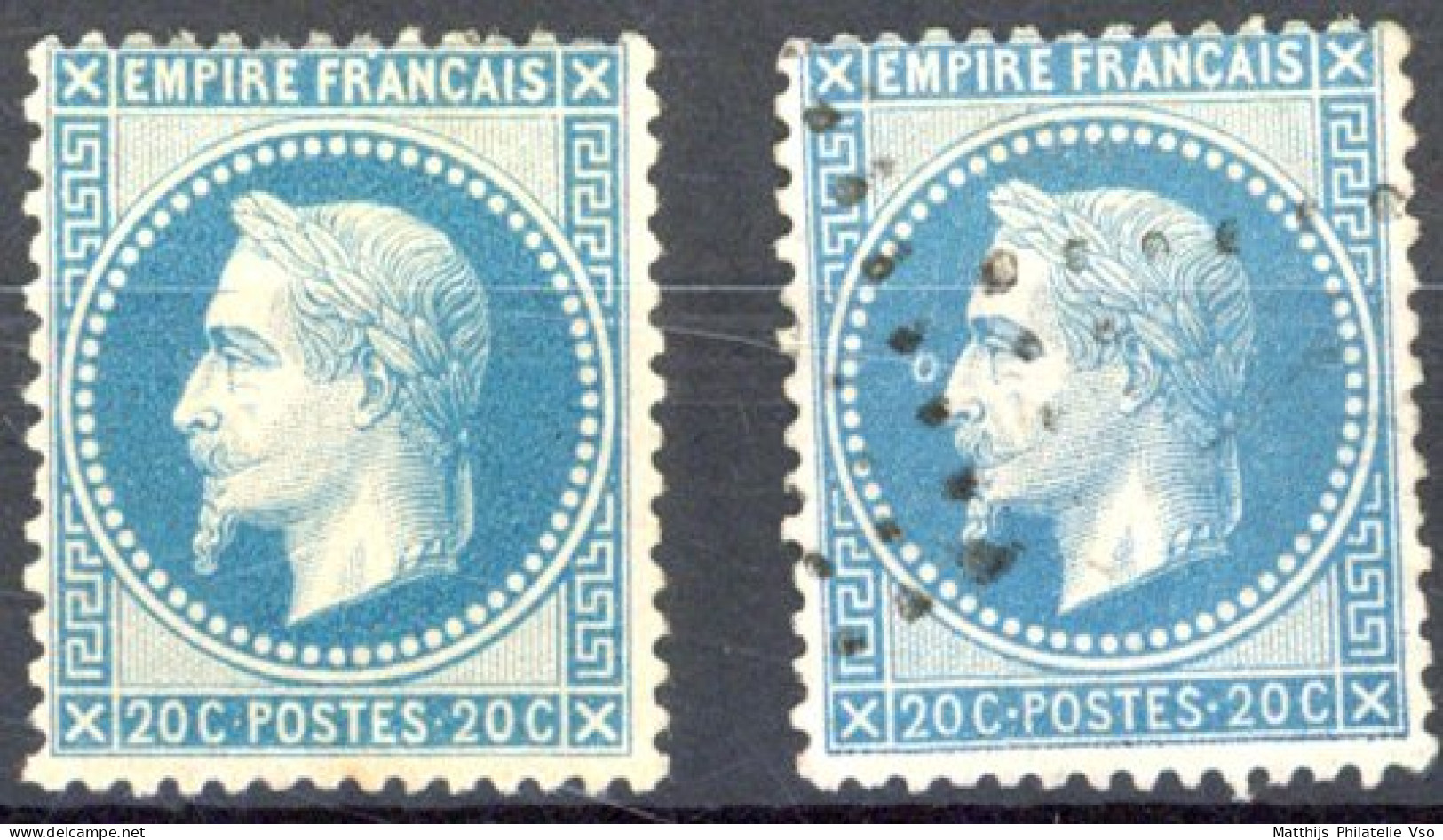 [*/O SUP] N° 29A*, Petit Mince Et Signé Calves Et 29B - Les 2 Types - Cote: 480€ - 1863-1870 Napoléon III Lauré