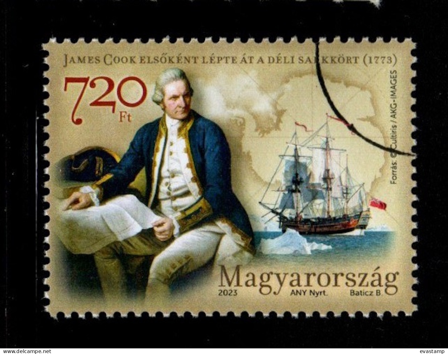 HUNGARY - 2023. Specimen - 250th Anniversary Of  James Cook Crossing The Antarctic Circle MNH!! - Essais, épreuves & Réimpressions