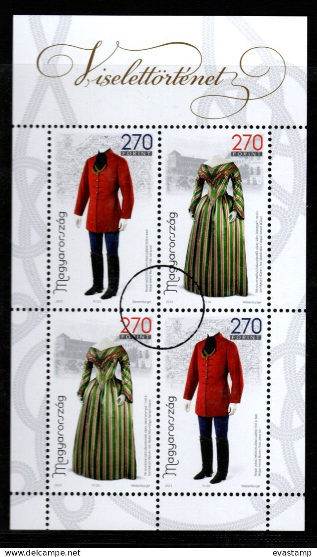 HUNGARY - 2023. Specimen Minisheet - History Of Hungarian Clothing IV. MNH!! - Prove E Ristampe