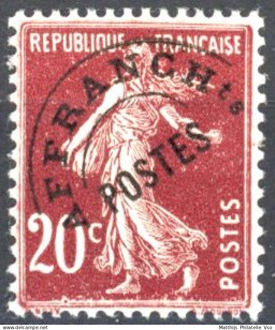 [** SUP] PO54, 20c Brun-rouge - Fraîcheur Postale - Cote: 170€ - 1893-1947