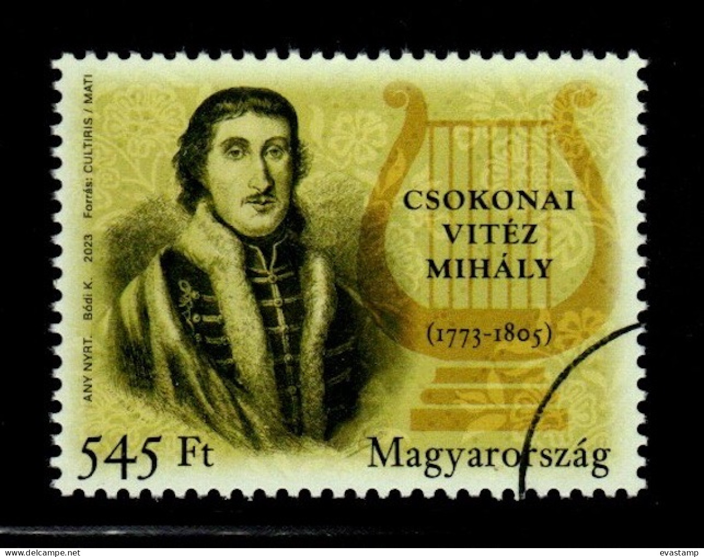 HUNGARY - 2023. Specimen 250th Anniversary Of The Birth Of Mihály Csokonai Vitéz, Poet MNH!! - Proeven & Herdrukken