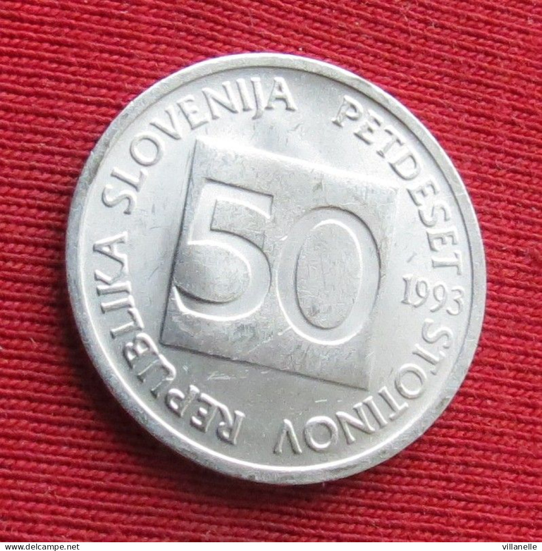 Slovenia 50 Stotinov 1993 KM# 3 Lt 1095 *V2T Bee Eslovenia Slovenija Slovenie - Eslovenia