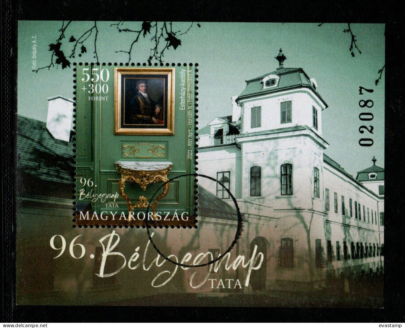 HUNGARY - 2023. Specimen S/S - 96th Stampday,Tata / Esterházy Palace MNH!! - Ensayos & Reimpresiones