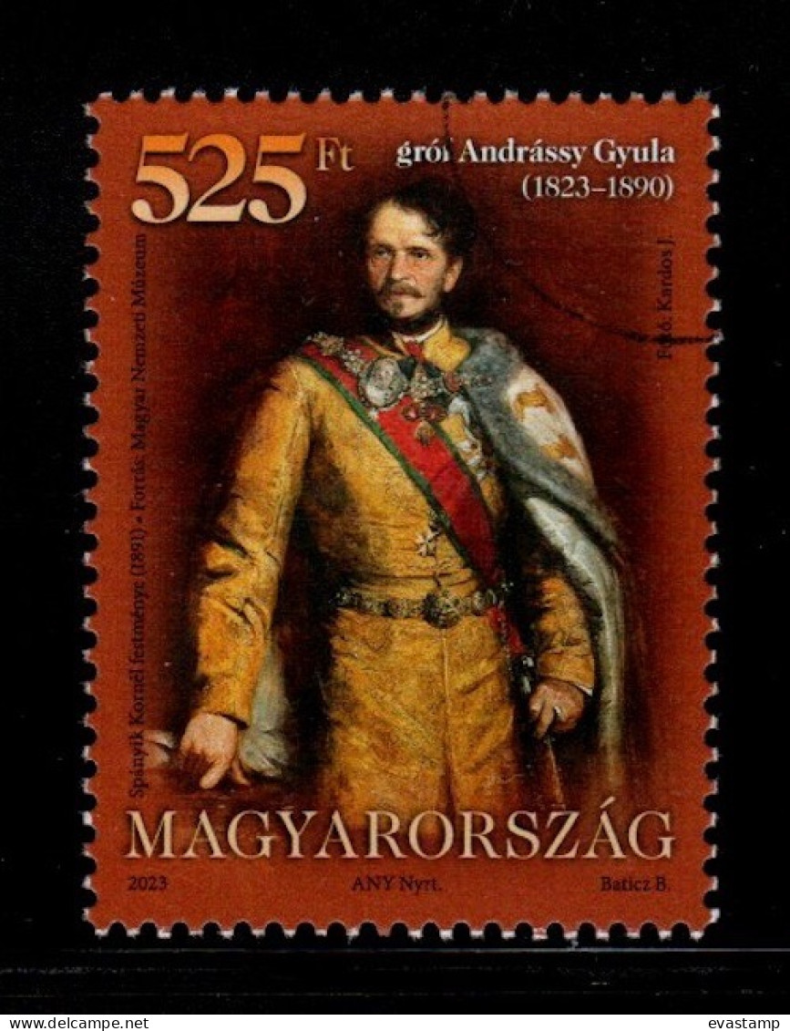 HUNGARY - 2023. Specimen - Count Gyula Andrássy, 200th Birth Anniversary MNH!!! - Probe- Und Nachdrucke