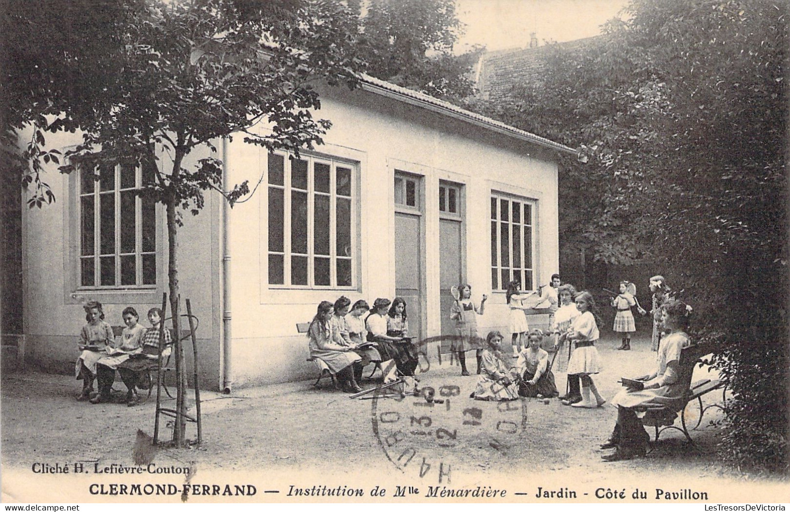 FRANCE - Clermond Ferrand - Institution De Mlle Ménardiere - Jardin - Coté Du Pavillon - Carte Postale Ancienne - Clermont Ferrand