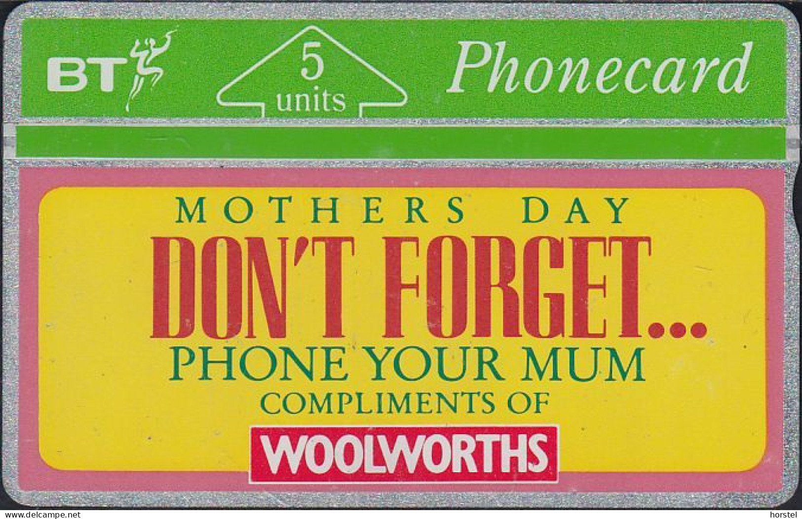 UK Bta 031 Woolworths - Mothers Day - 5 Units - 202C - BT Werbezwecke