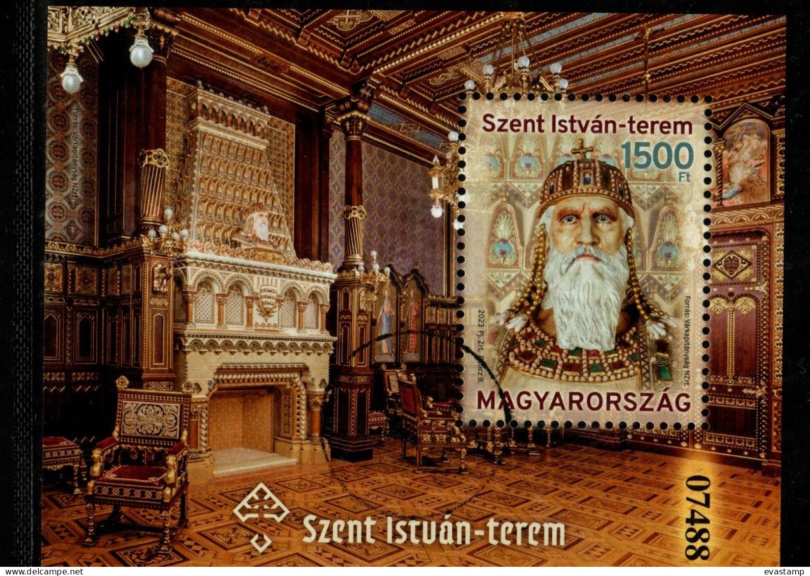HUNGARY - 2023. Specimen S/S Perforated - Saint Stephen's Hall In Buda Castle MNH!! - Probe- Und Nachdrucke