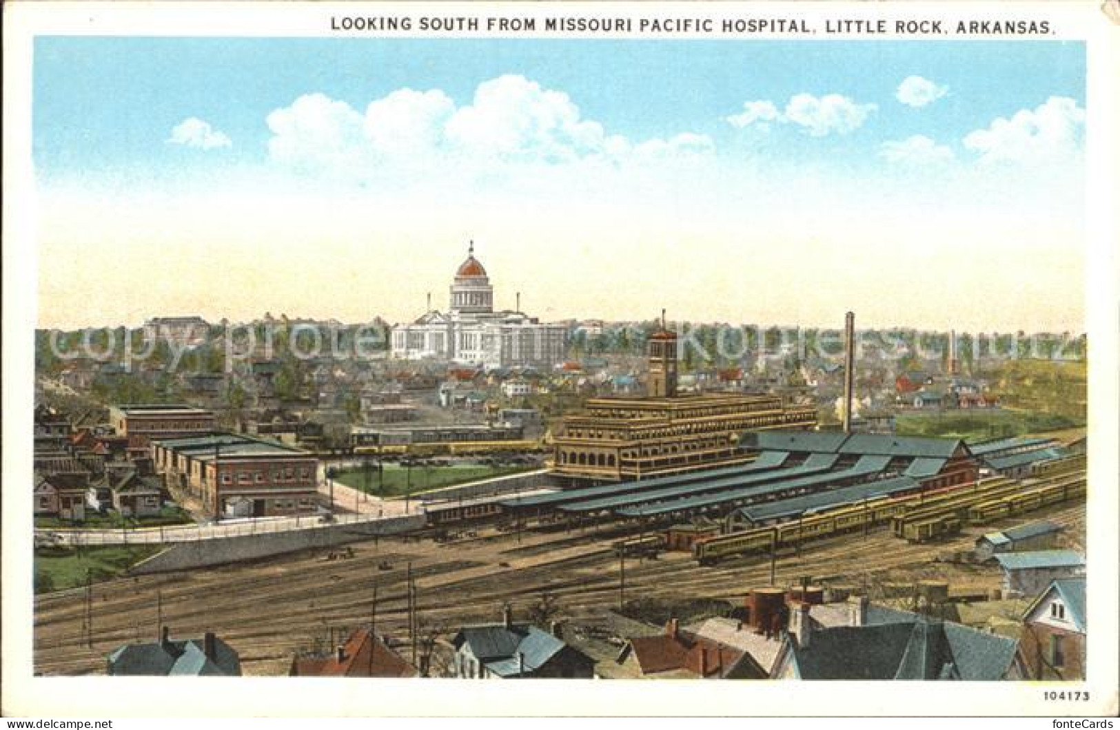 12176049 Little_Rock_Arkansas Looking South From Missouri Pacific Hospital - Andere & Zonder Classificatie