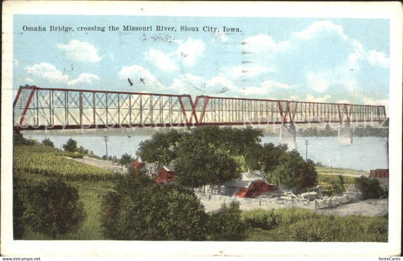 12176048 Sioux_City Omaha Bridge Crossing The Missouri River - Otros & Sin Clasificación