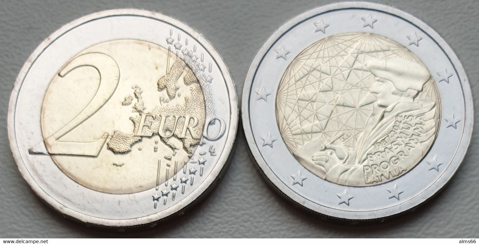 Latvia 2 Euro 2022 UNC > Erasmus - Lettonie