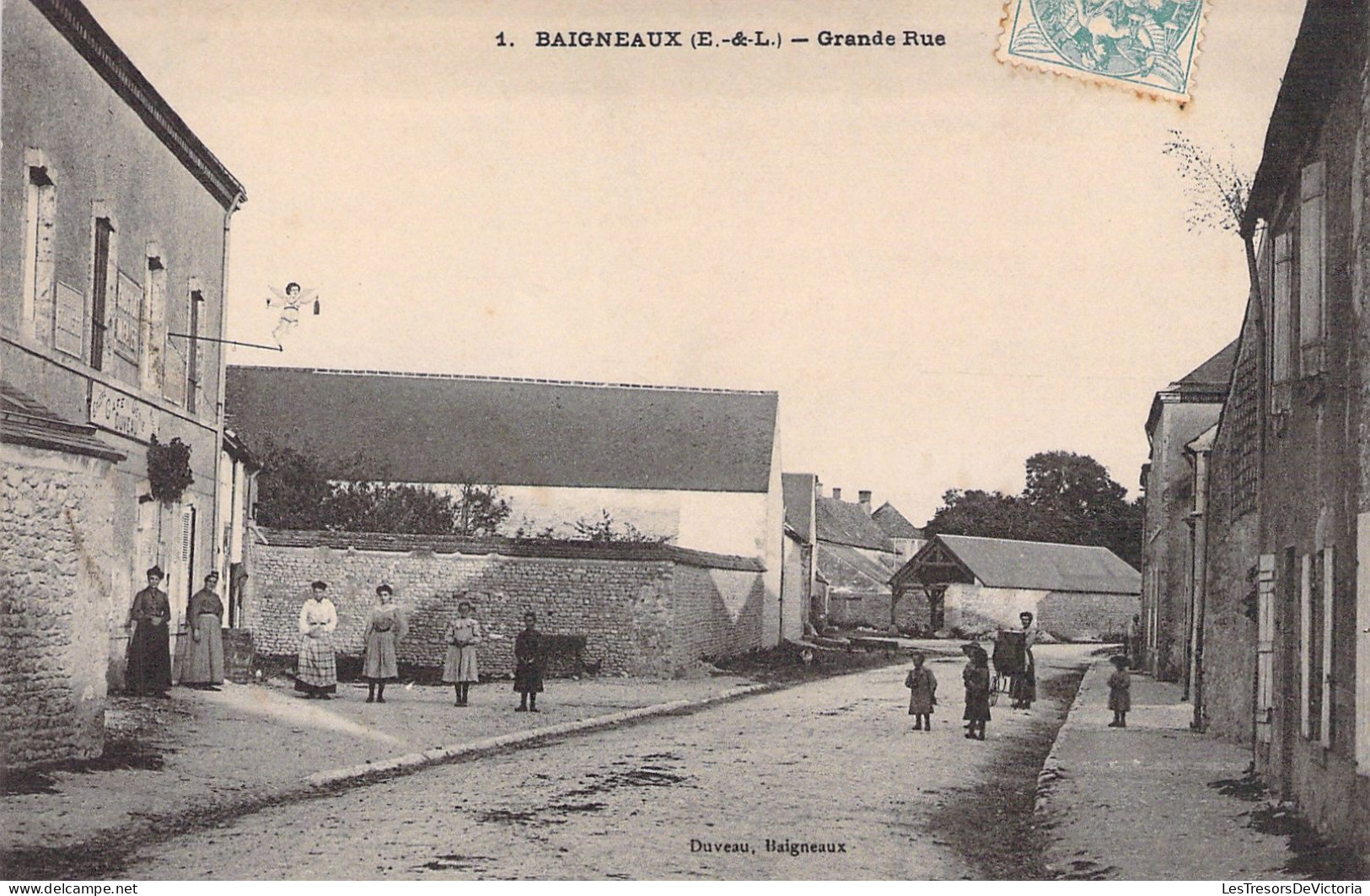 FRANCE - Baigneaux - Grande Rue - Animé - Carte Postale Ancienne - Andere & Zonder Classificatie