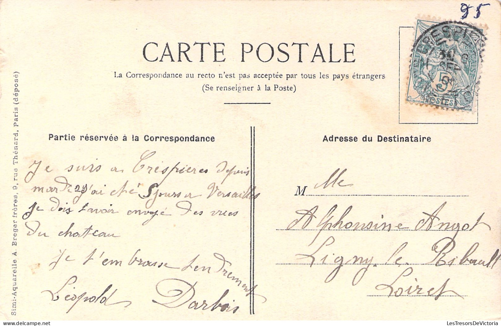 FRANCE - Crespieres - La Mairie - Colorisé - Animé - Carte Postale Ancienne - Autres & Non Classés