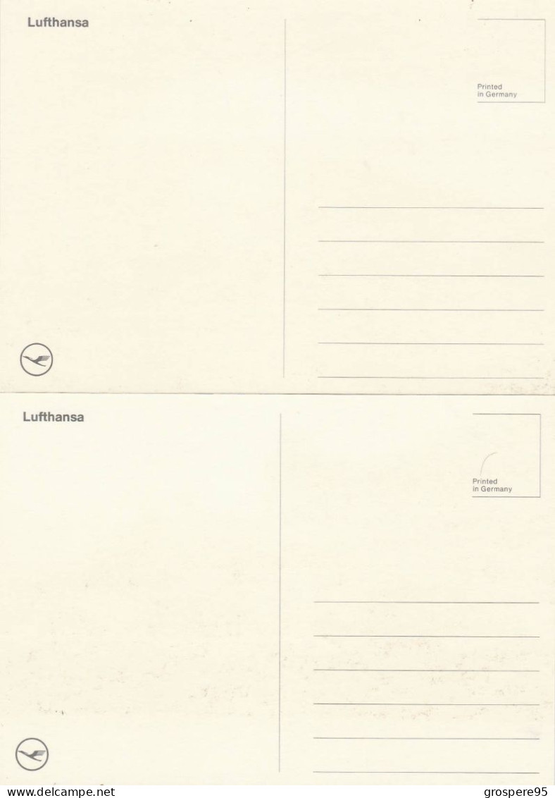 LUFTHANSA LOT 4 CARTES - 1946-....: Ere Moderne