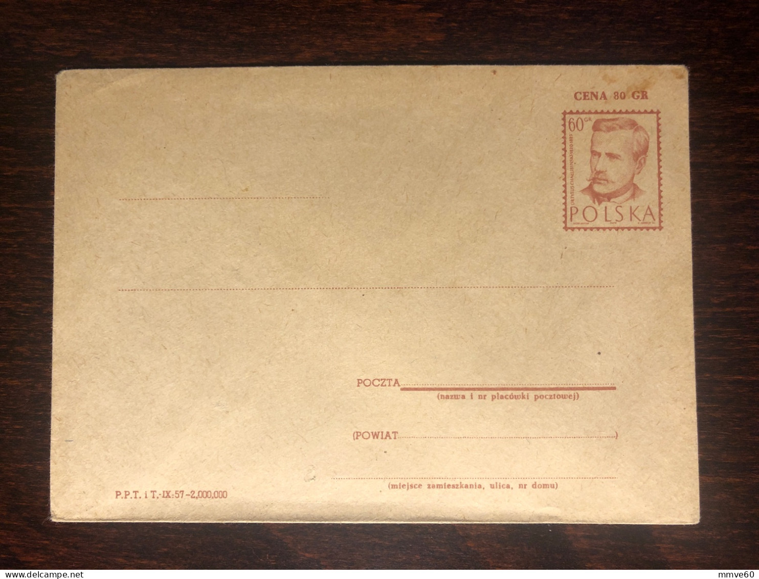 POLAND COVER WITH ORIGINAL STAMP 1957 YEAR DOCTOR HEALTH MEDICINE - Storia Postale