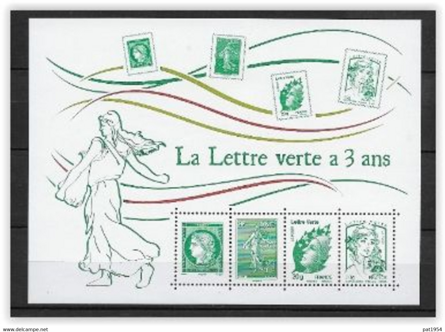 France 2014 Feuillet F4908 "La Lettre Verte A 3 Ans" à La Faciale + 10% - 2008-2013 Marianne De Beaujard