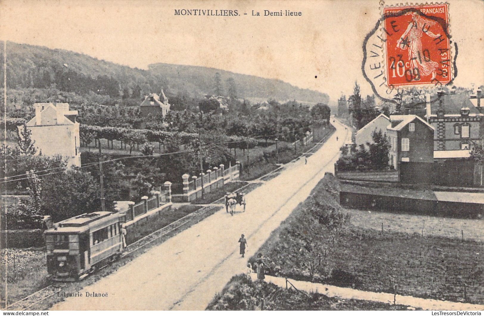 FRANCE - Montivilliers - La Demi Lieue - Tramway - Animé - Carte Postale Ancienne - Montivilliers