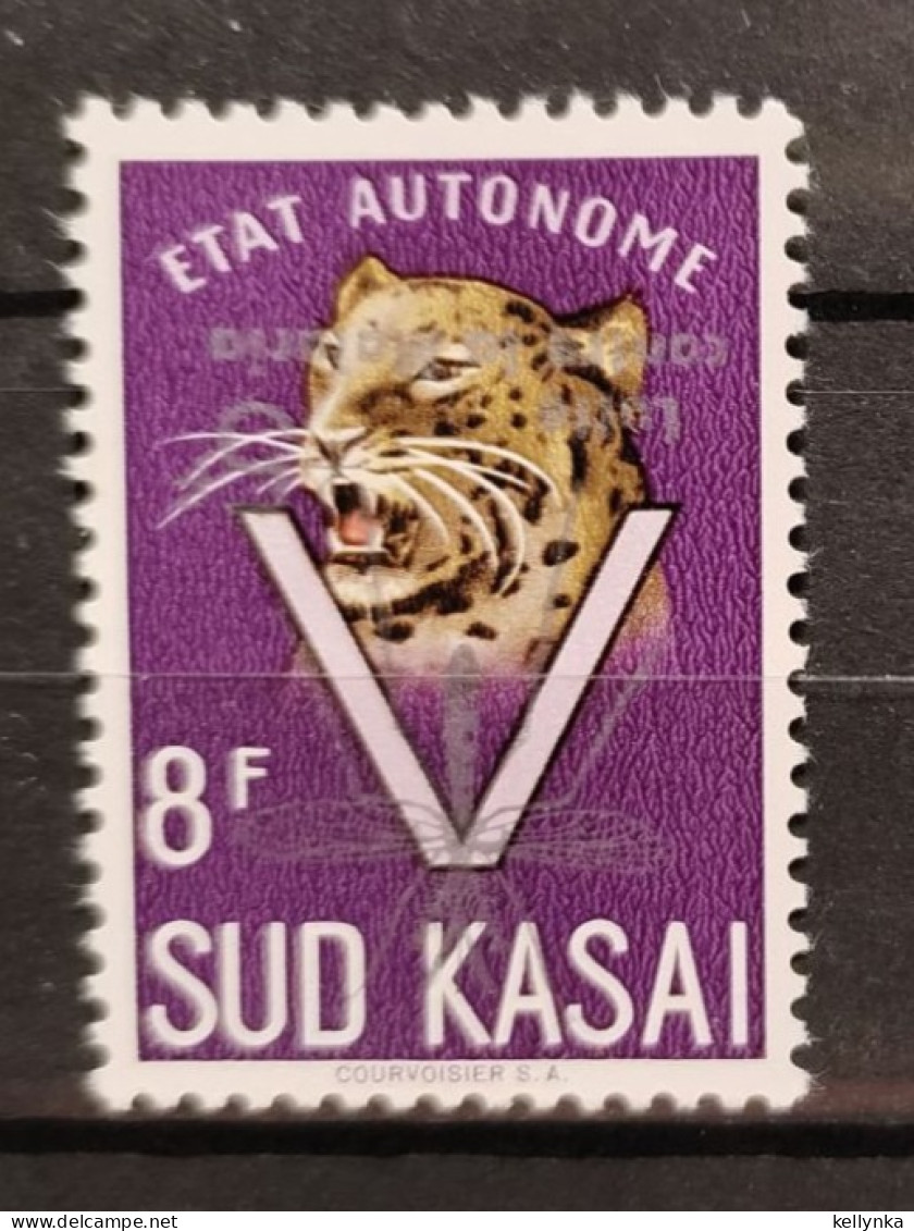 Sud Kasai - 23B - Léopards - Surcharge Renversée -  "Lutte Contre La Malaria" - 1961 - MNH - South-Kasaï