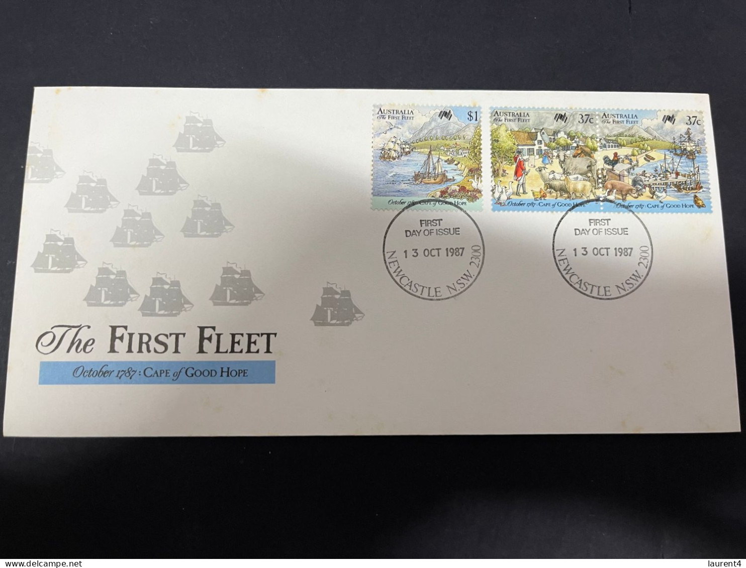 5-1-2024 (4 W 24) Australia Cover - FDC - 1988 - The First Fleeet (2 Covers) - FDC