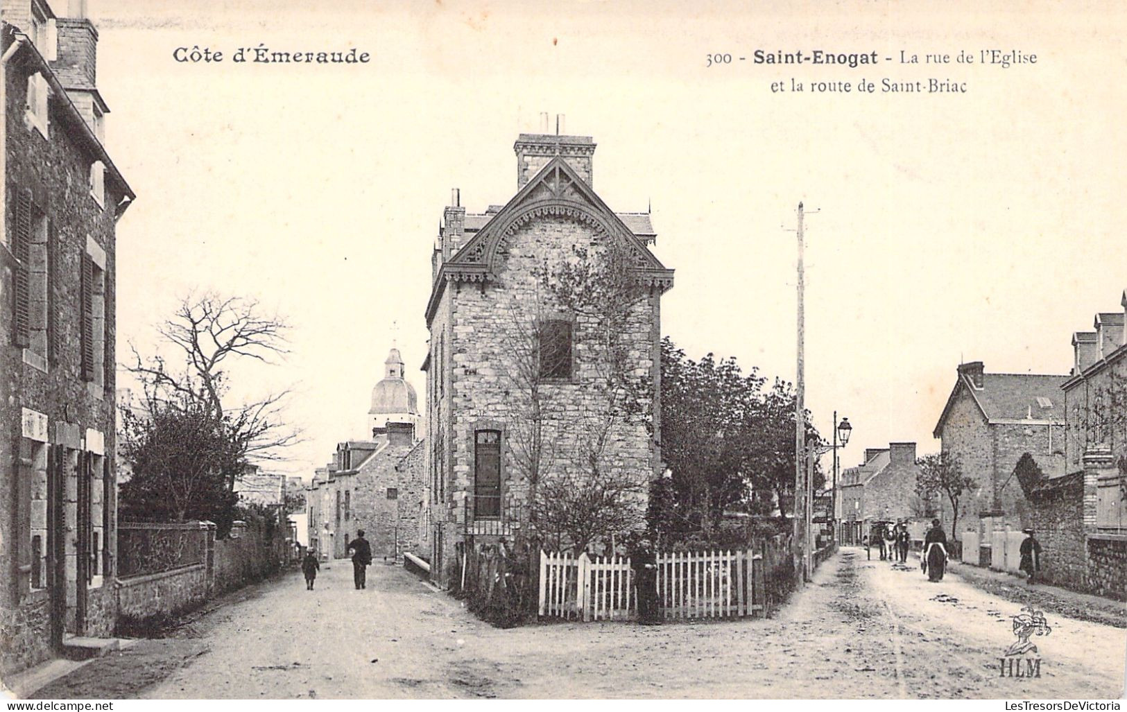 FRANCE - Saint Enogat - La Rue De L'eglise Et La Route De Saint Briac - Animé - Carte Postale Ancienne - Other & Unclassified