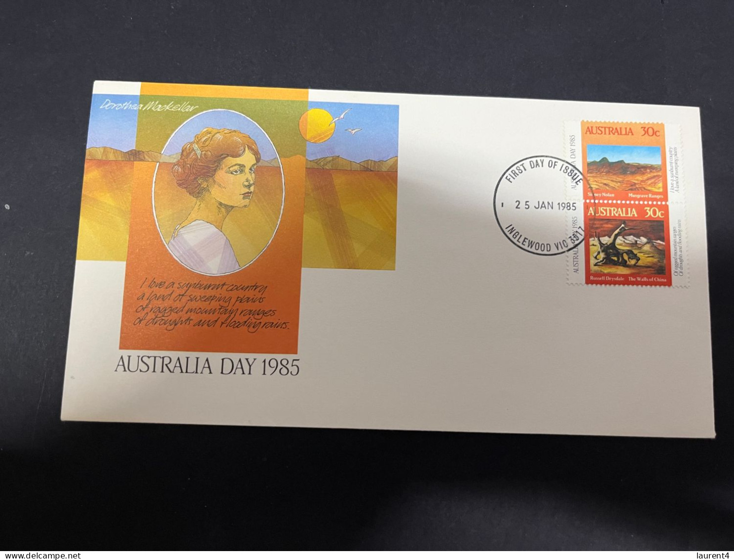 5-1-2024 (4 W 24) Australia Cover - FDC - 1985 - Australia Day - FDC