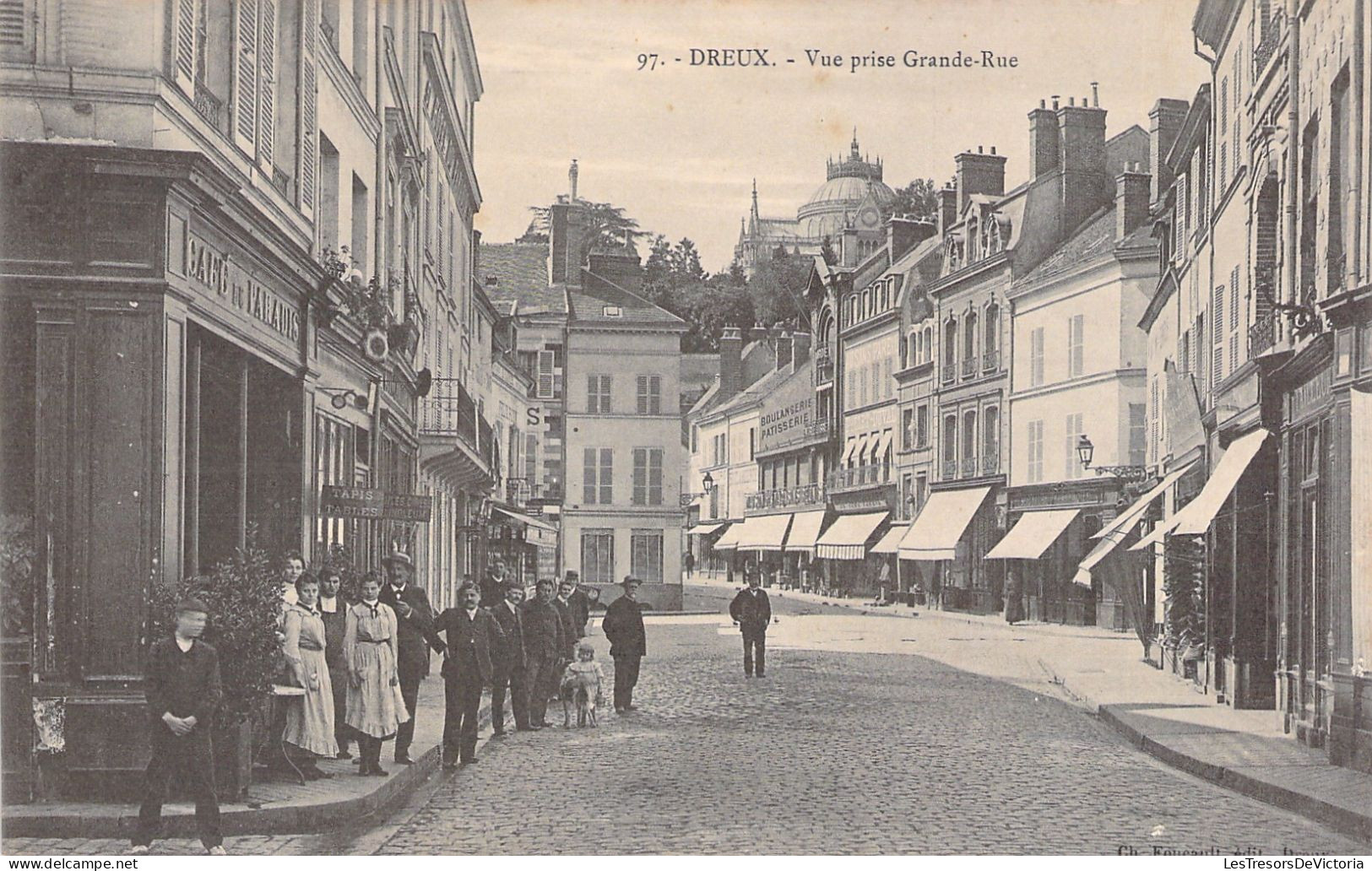 FRANCE - Dreux - Vue Prise Grande Rue - Animé - Carte Postale Ancienne - Dreux