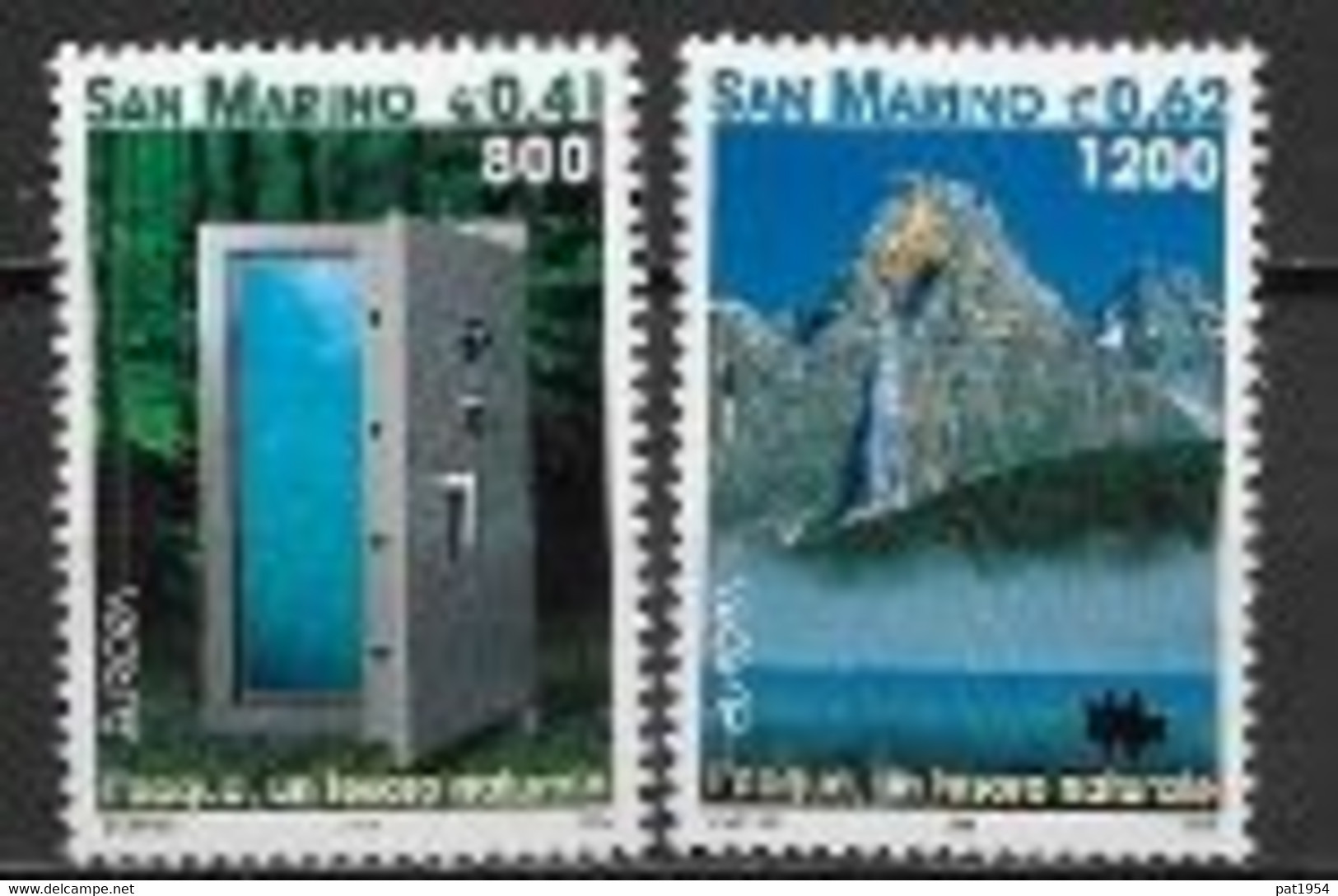 Saint Marin 2001 N° 1757/1758 Neufs Europa L'eau - 2001