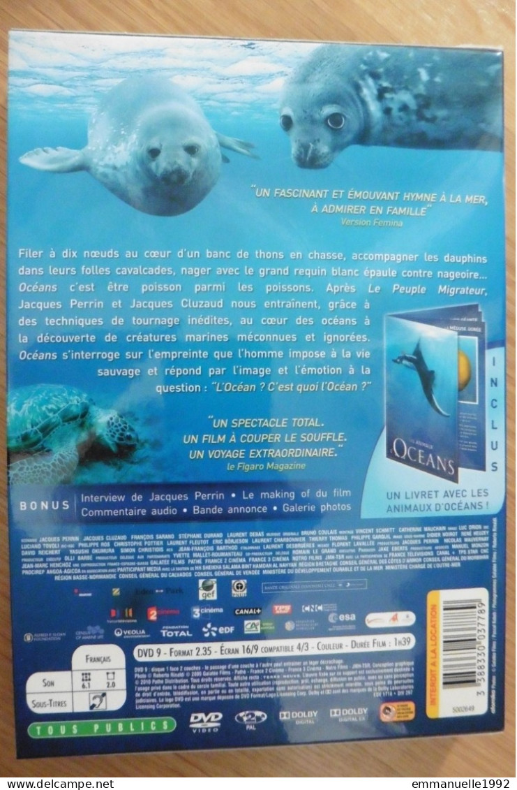 DVD Du Film Océans 2009 De Jacques Perrin Et Jacques Cluzaud - Documentaire Sur Les Mers Et Créatures Marines - Documentales