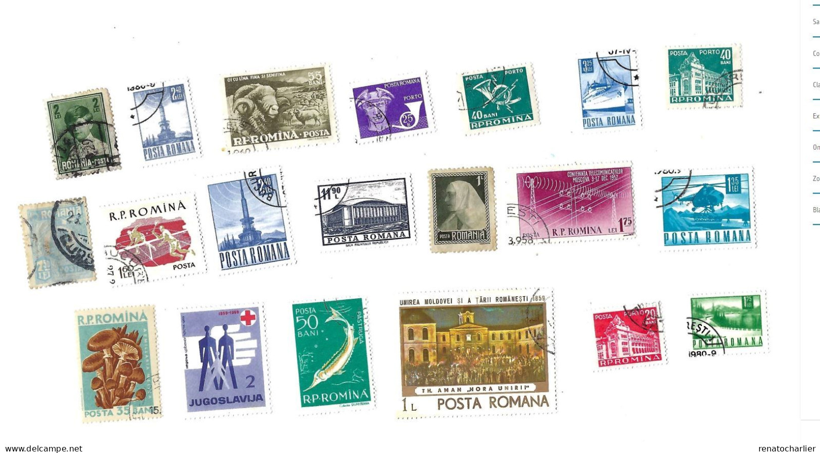 Collection De 35 Timbres Oblitérés. - Collezioni