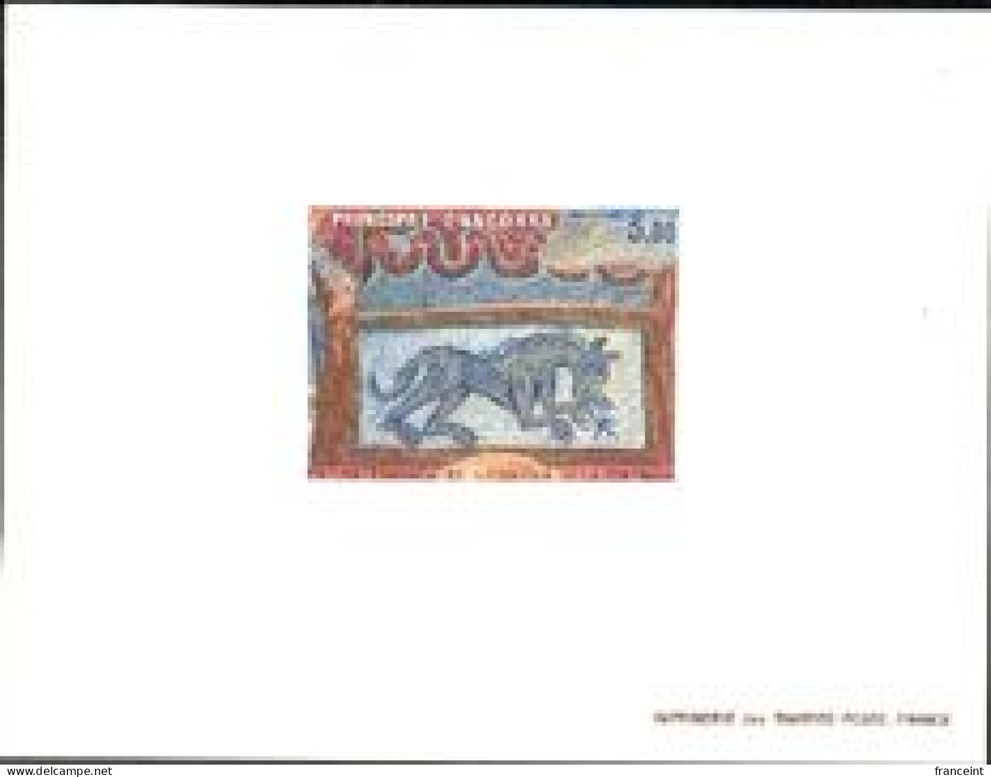 ANDORRA(1982) Horse. Deluxe Sheet. Roman Wall Painting. Scott No 299, Yvert No 305. - Autres & Non Classés