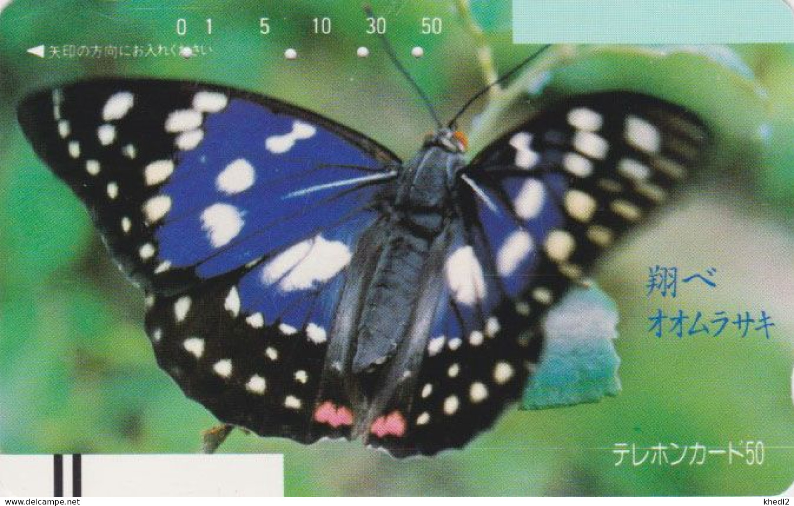 TC Ancienne JAPON / 110-2859 A - ANIMAL - PAPILLON BUTTERFLY JAPAN Front Bar Phonecard - SCHMETTERLING - 362 - Vlinders