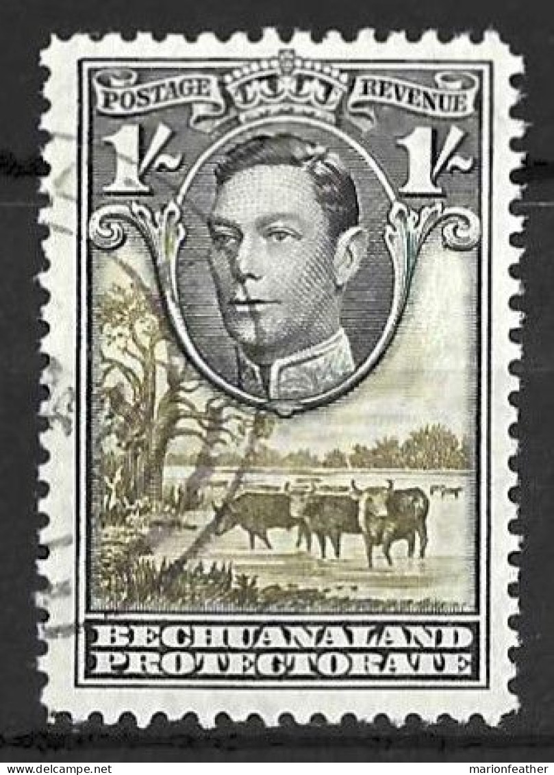 BECHUANALAND....KING GEORGE VI..(1936-52..)....." 1938..".....1/-.....SG125....CDS....VFU.. - 1885-1964 Protectoraat Van Bechuanaland