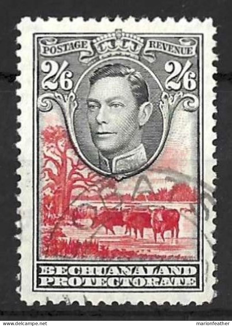 BECHUANALAND.....KING GEORGE VI..(1936-52..)......2/6......SG126.......CDS.....VFU... - 1885-1964 Herrschaft Von Bechuanaland