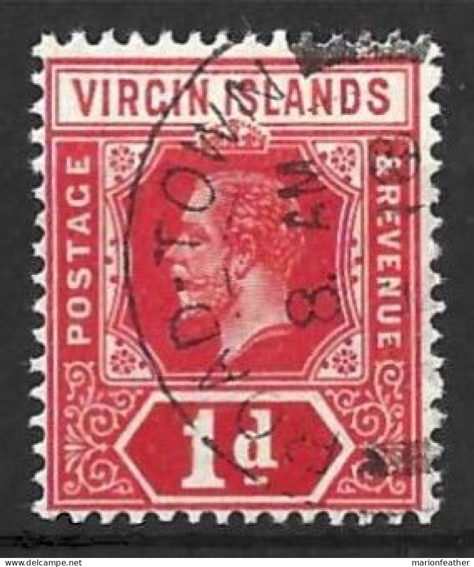 VIRGIN Is....KING GEORGE V...(1910-36..).....1d......SG70a.....(CAT.VAL..£14..).....CDS.....VFU... - Honduras Britannique (...-1970)