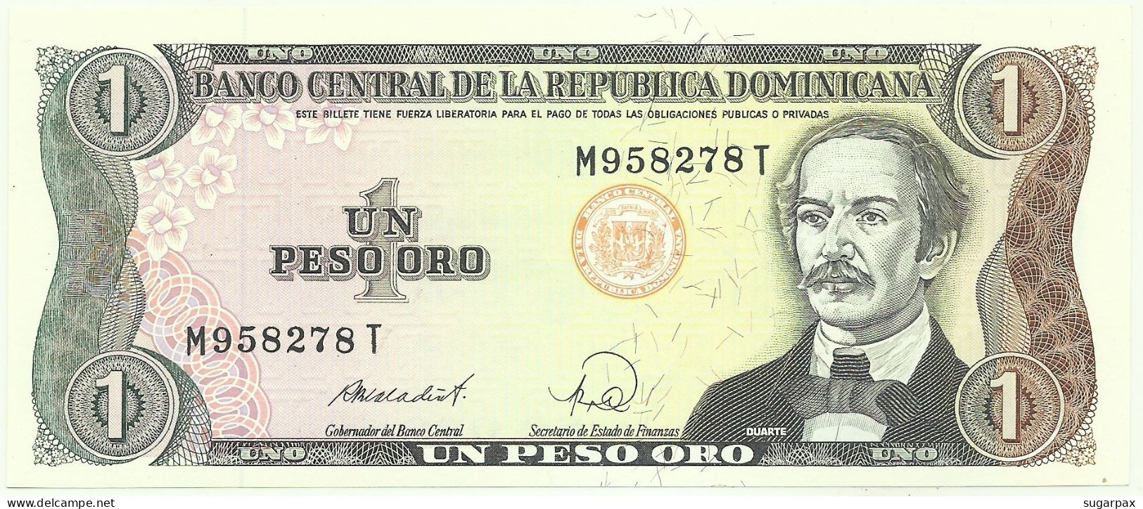 Dominican Republic - 1 Peso Oro - 1988 - P 126.c - Unc. - Dominikanische Rep.