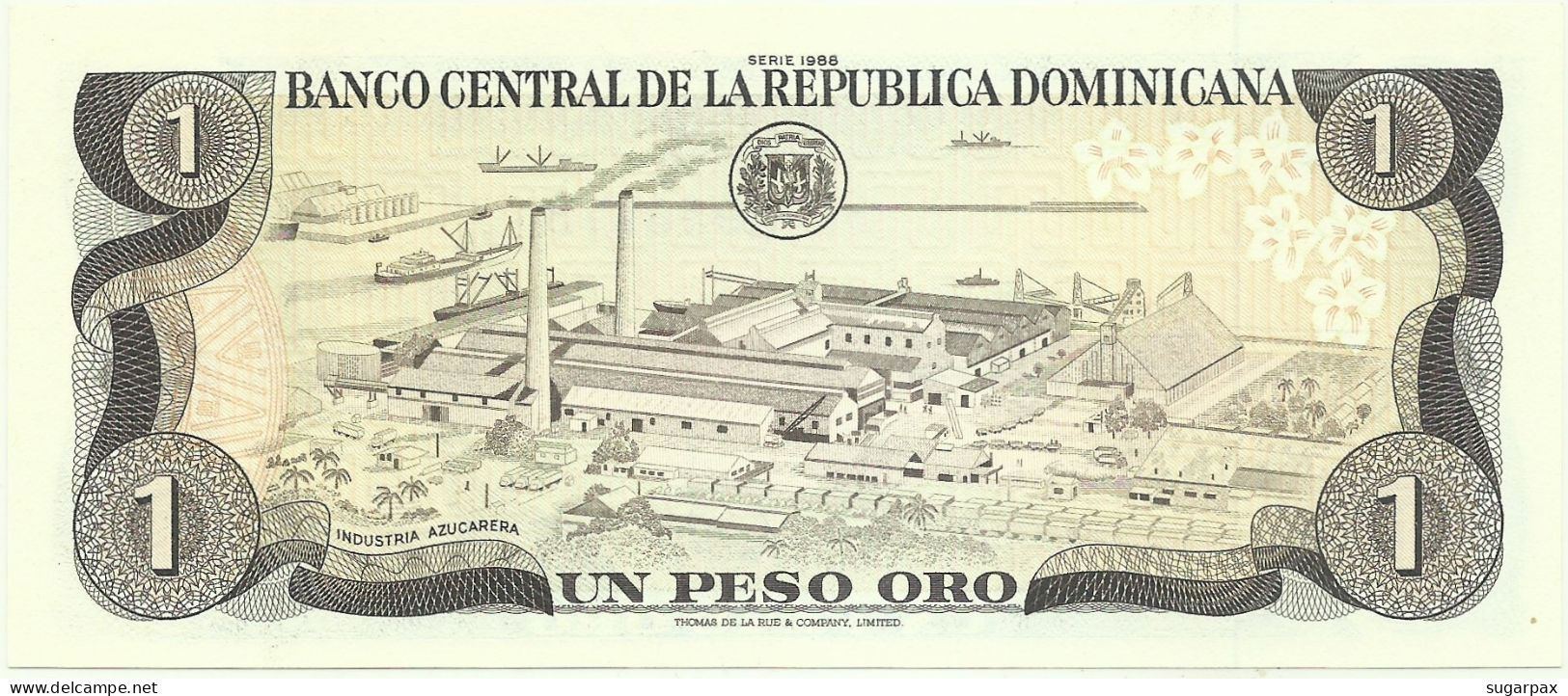 Dominican Republic - 1 Peso Oro - 1988 - P 126.c - Unc. - Repubblica Dominicana