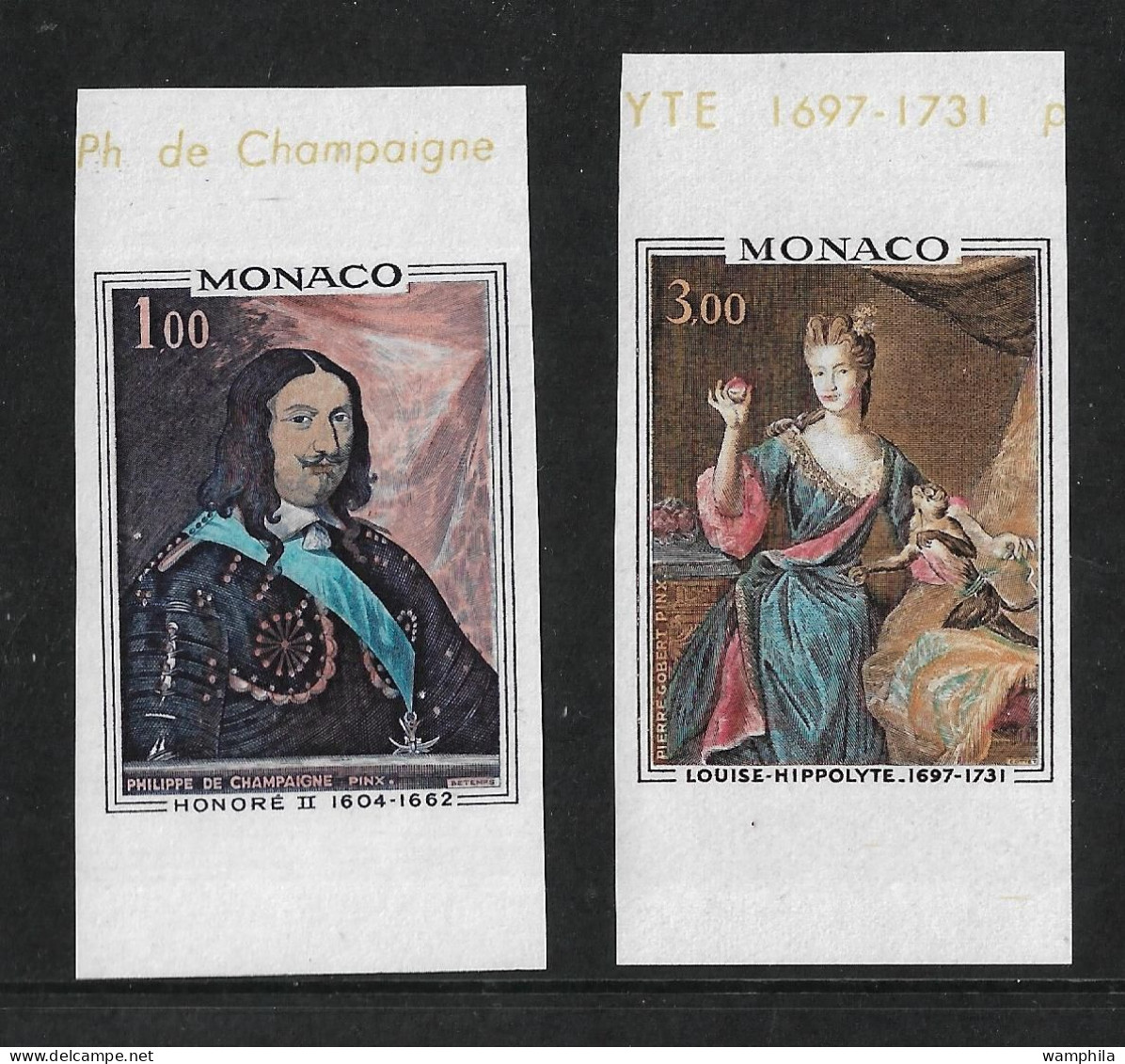Monaco N°797/98** Non Dentelé Prince Et Princesse De Monaco. - Abarten