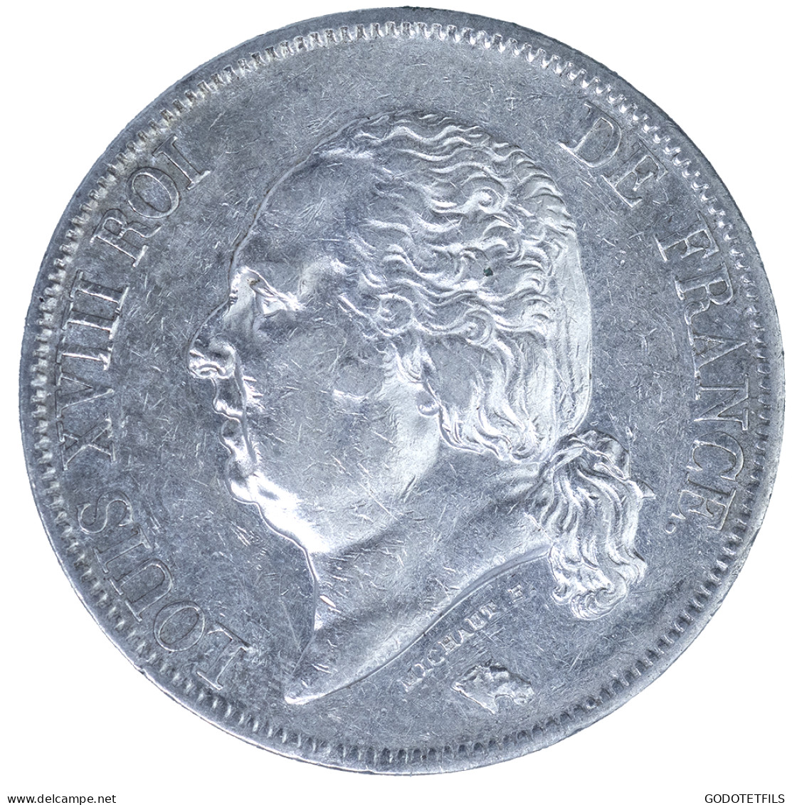 Louis XVIII-5 Francs 1824 Lille - 5 Francs