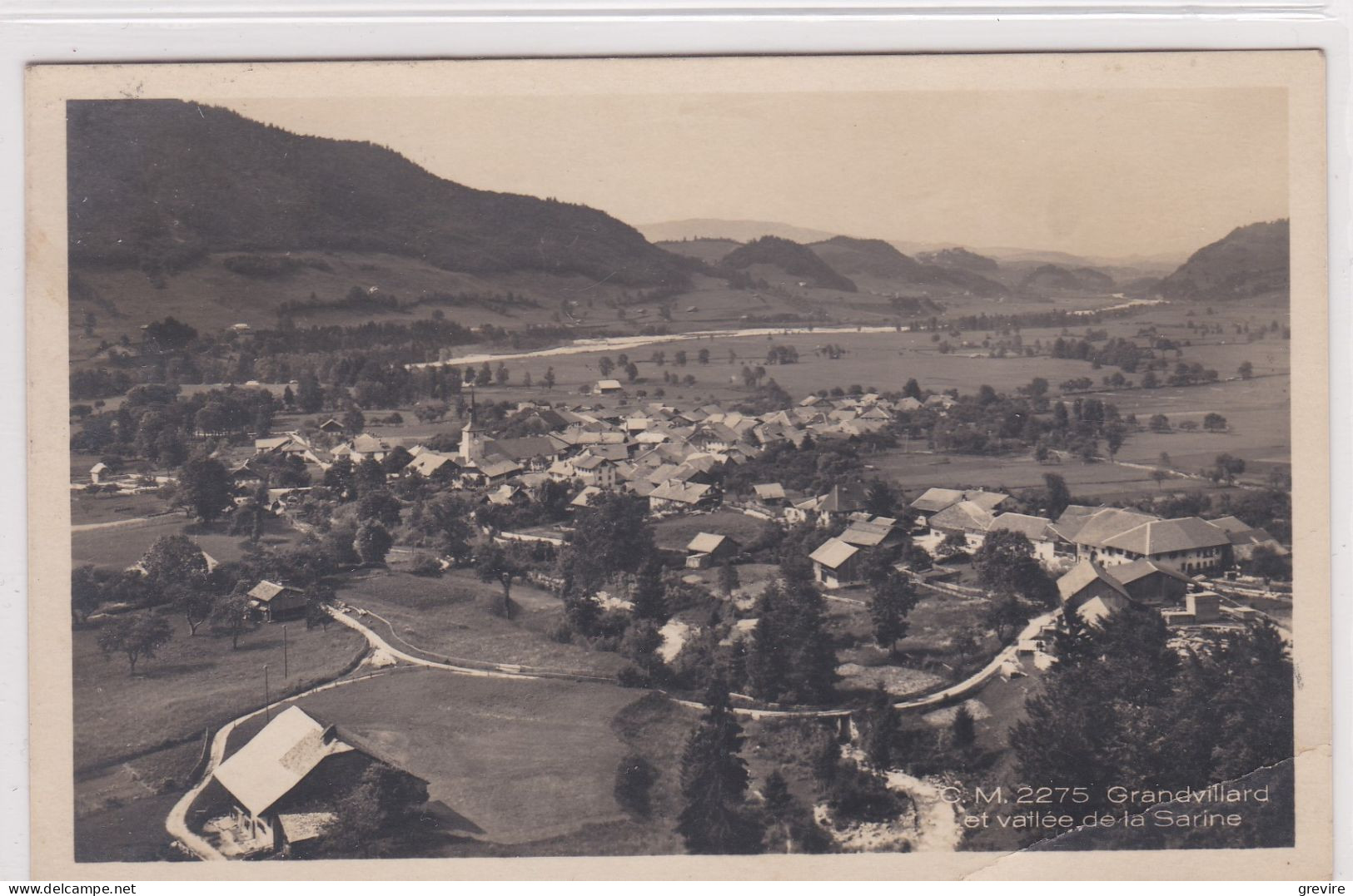 Grandvillard Et La Vallée De La Sarine. Carte-photo - Grandvillard