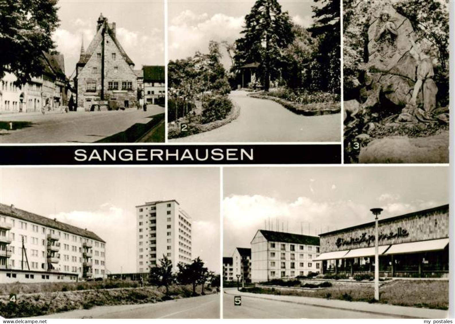 73907536 Sangerhausen Suedharz Marktplatz Im Rosarium Hochhaus Suedsiedlung - Sangerhausen