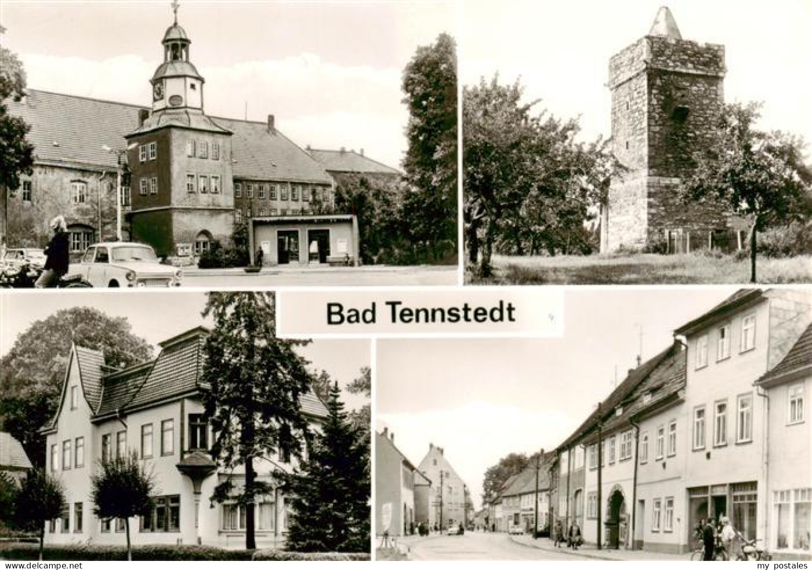 73907529 Bad Tennstedt Markt Mit Rathaus Ketzerturm Kurhaus Schwefelheilanstalt  - Bad Tennstedt