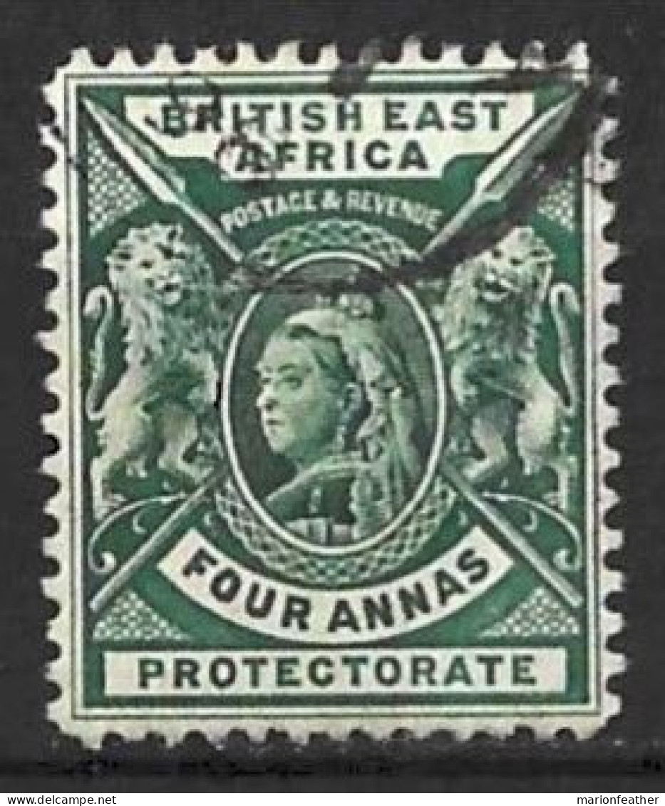 K.U.T..." Br EAST AFRICA.."....QUEEN VICTORIA...(1837-01.).." 1896.."....4As.....SG70......VFU. - África Oriental Británica