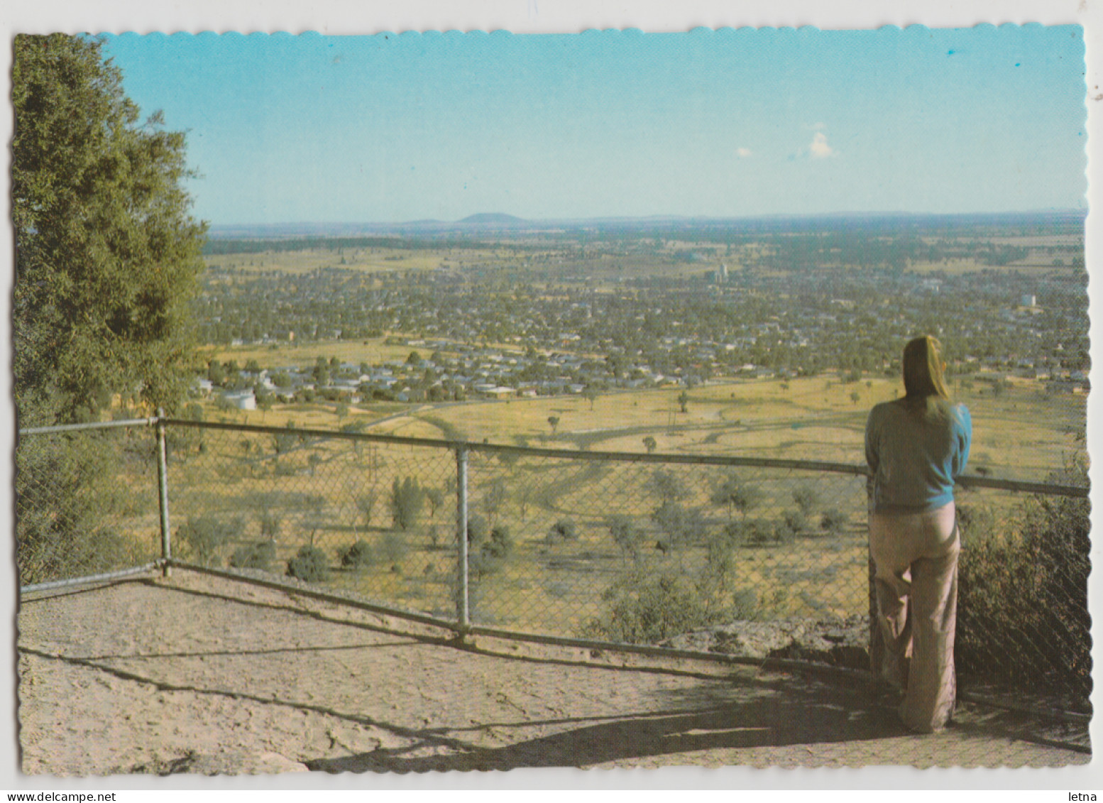 Australia NEW SOUTH WALES NSW Panorama Of GUNNEDAH From Porcupine Lookout Murray Views W14 Postcard C1970s - Other & Unclassified