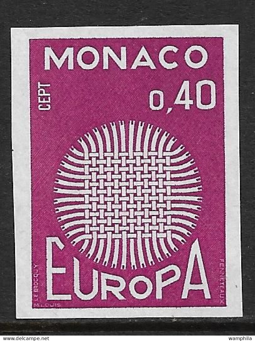 Monaco 819** Non Dentelé. Europa 1970. - Errors And Oddities