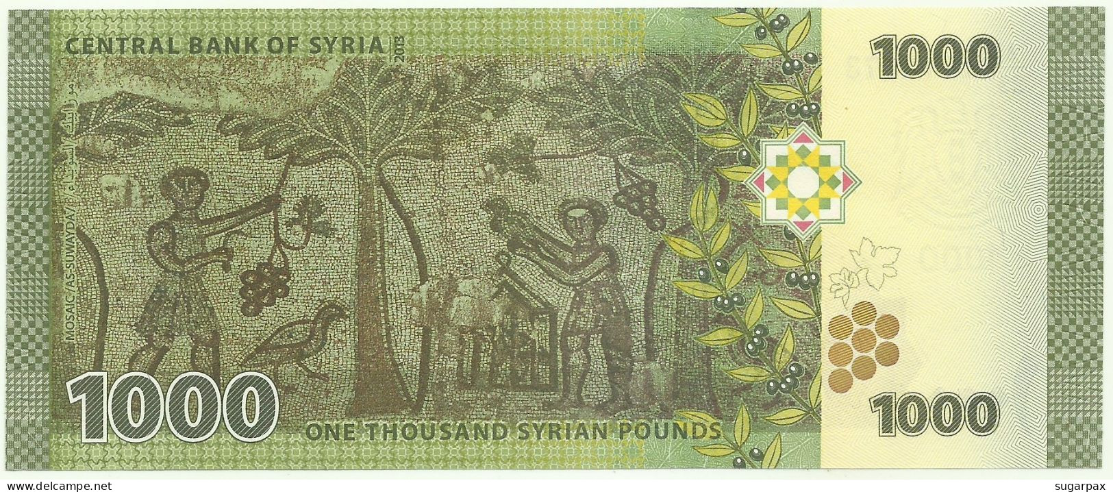 Syria - 1000 Syrian Pounds - 2013 / AH 1434 - Pick 116 - Unc. - Serie A/29 - 1.000 - Syria