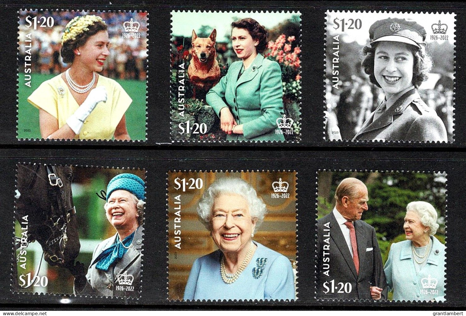 Australia 2023 In Memoriam Queen Elizabeth  Set Of 6 MNH - Neufs