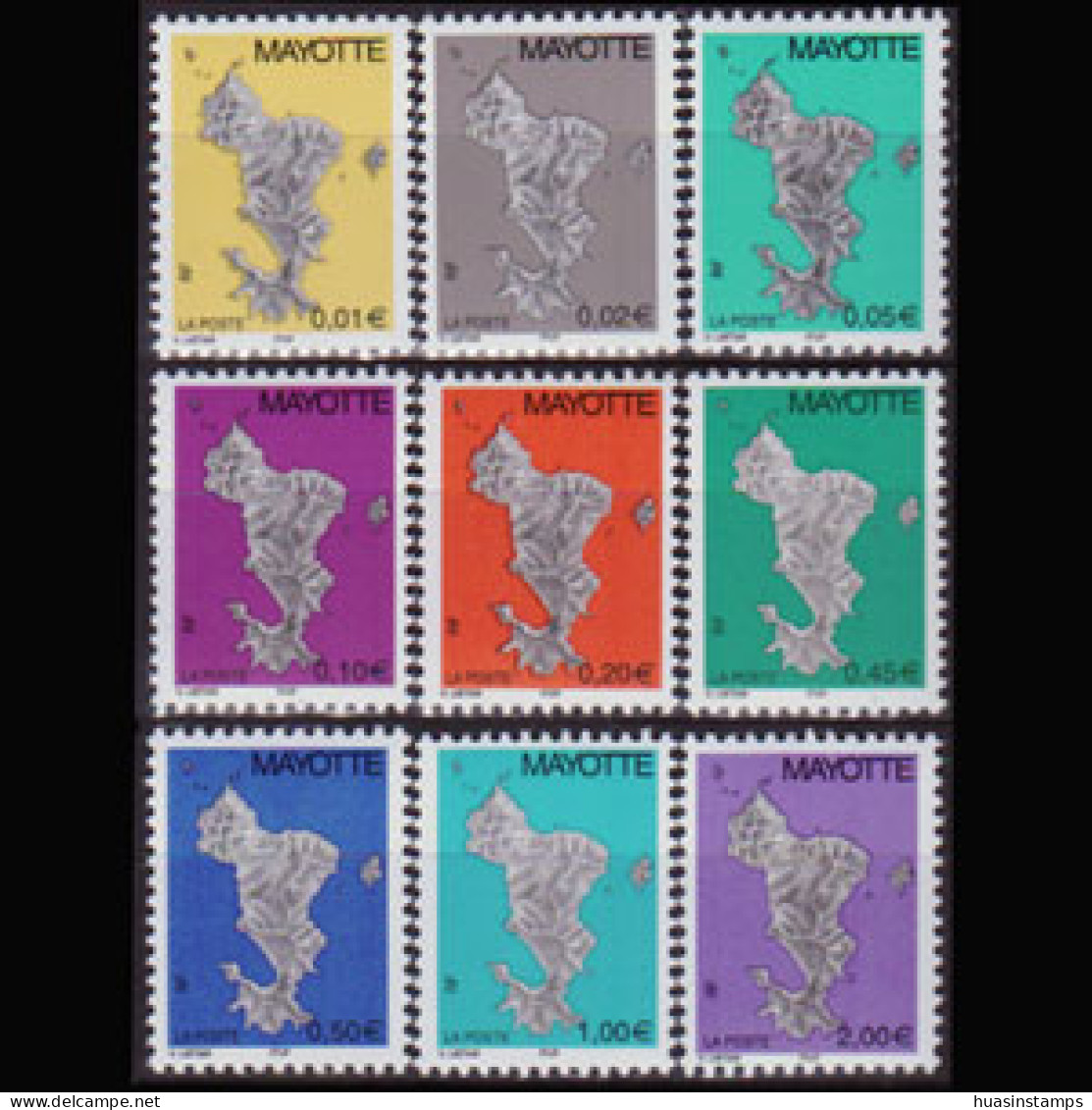 MAYOTTE 2004 - Scott# 194-202 Map Set Of 9 MNH - Autres & Non Classés